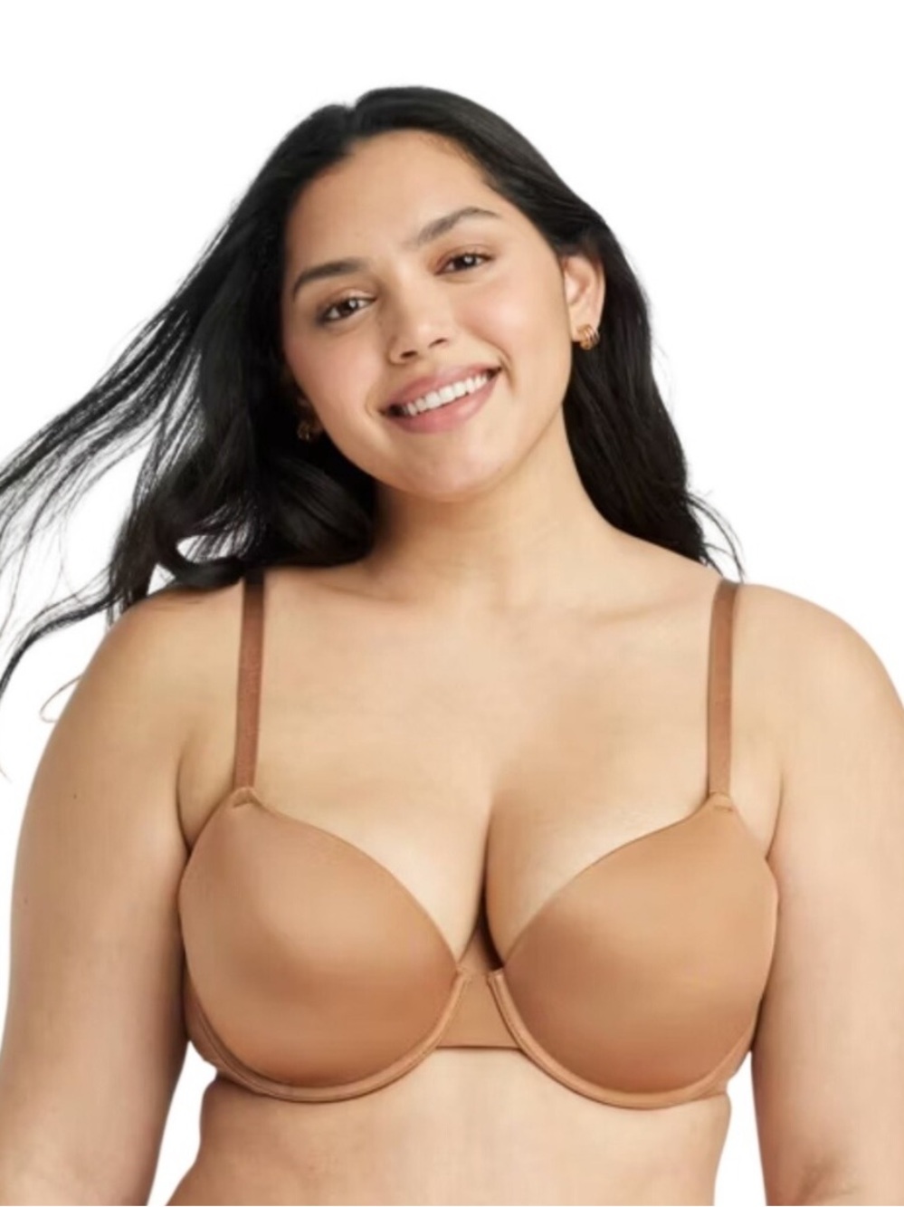 Auden Smooth T-Shirt Bra in Tan